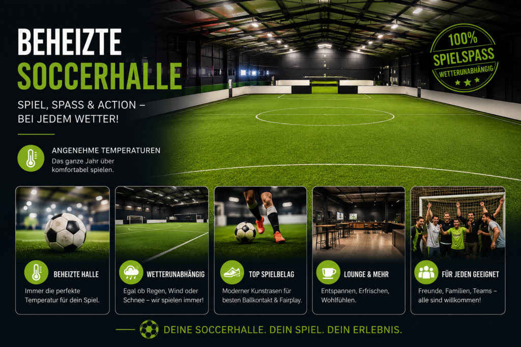 Multifunktionale Trainingsfläche bei Soccer-Teck