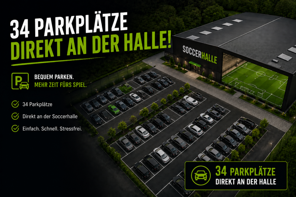Sportangebot auf einem Soccer-Teck Court